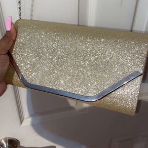 Gold sparkle purse
